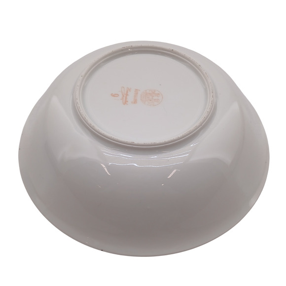 Vessra Germany Serving Bowl Hand Painted Floral Rose Pattern Gold Rim 8" Japan - Picture 3 of 7